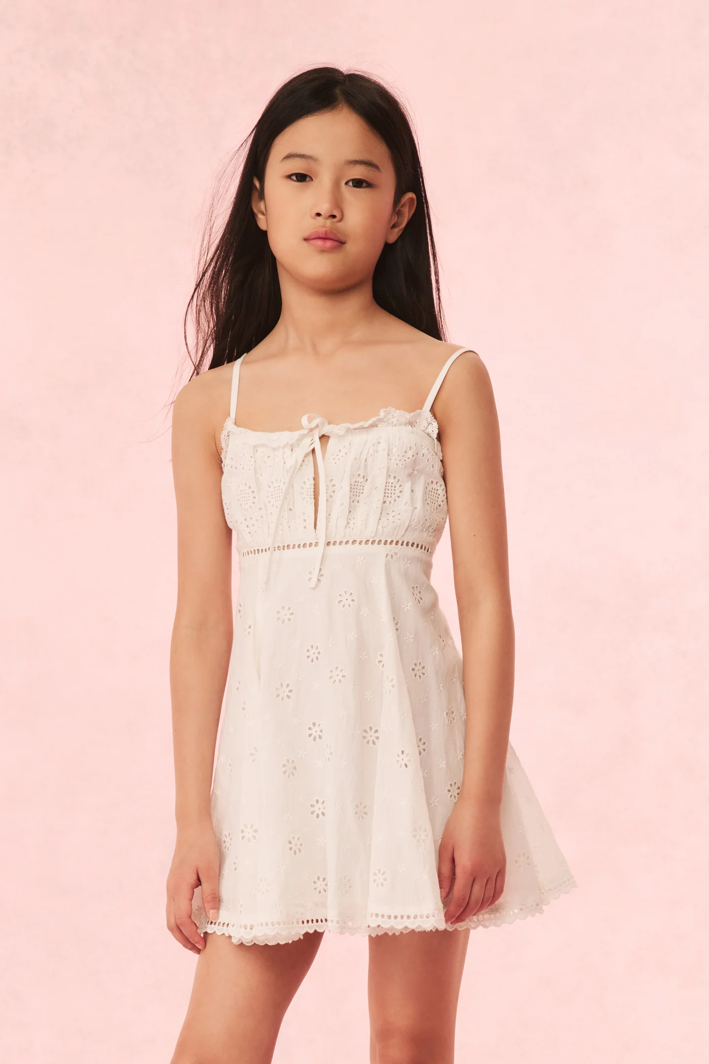 Girls Taralynn Eyelet Lace Dress - Mymoui