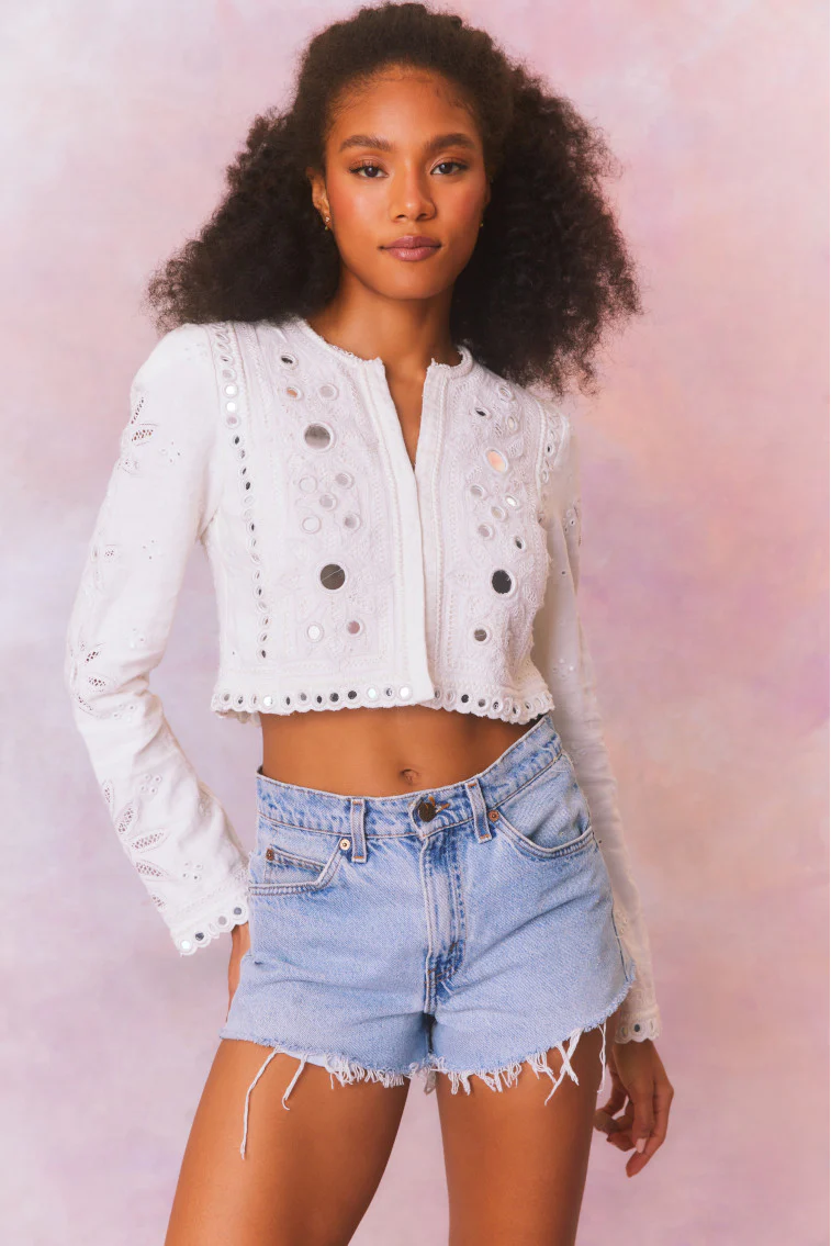 Veranda Artisanal Cropped Jacket - Mymoui