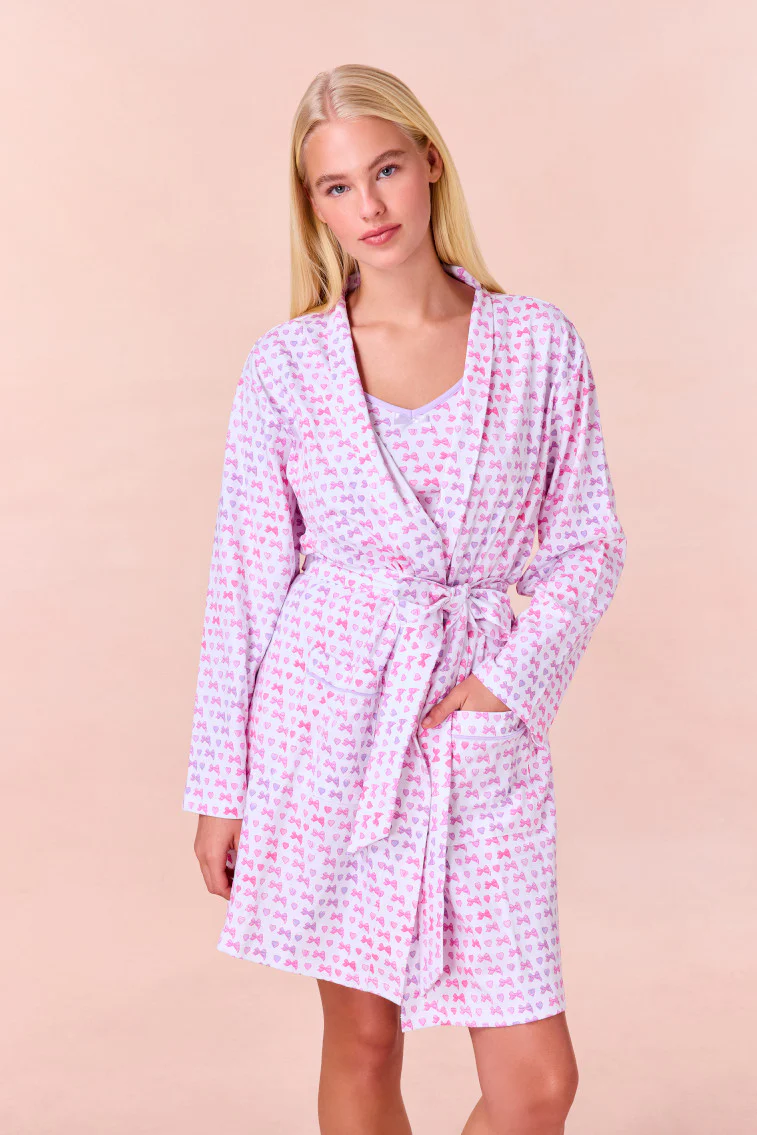 LoveShackFancy x Roller Rabbit Disco Bow Blake Robe - Mymoui
