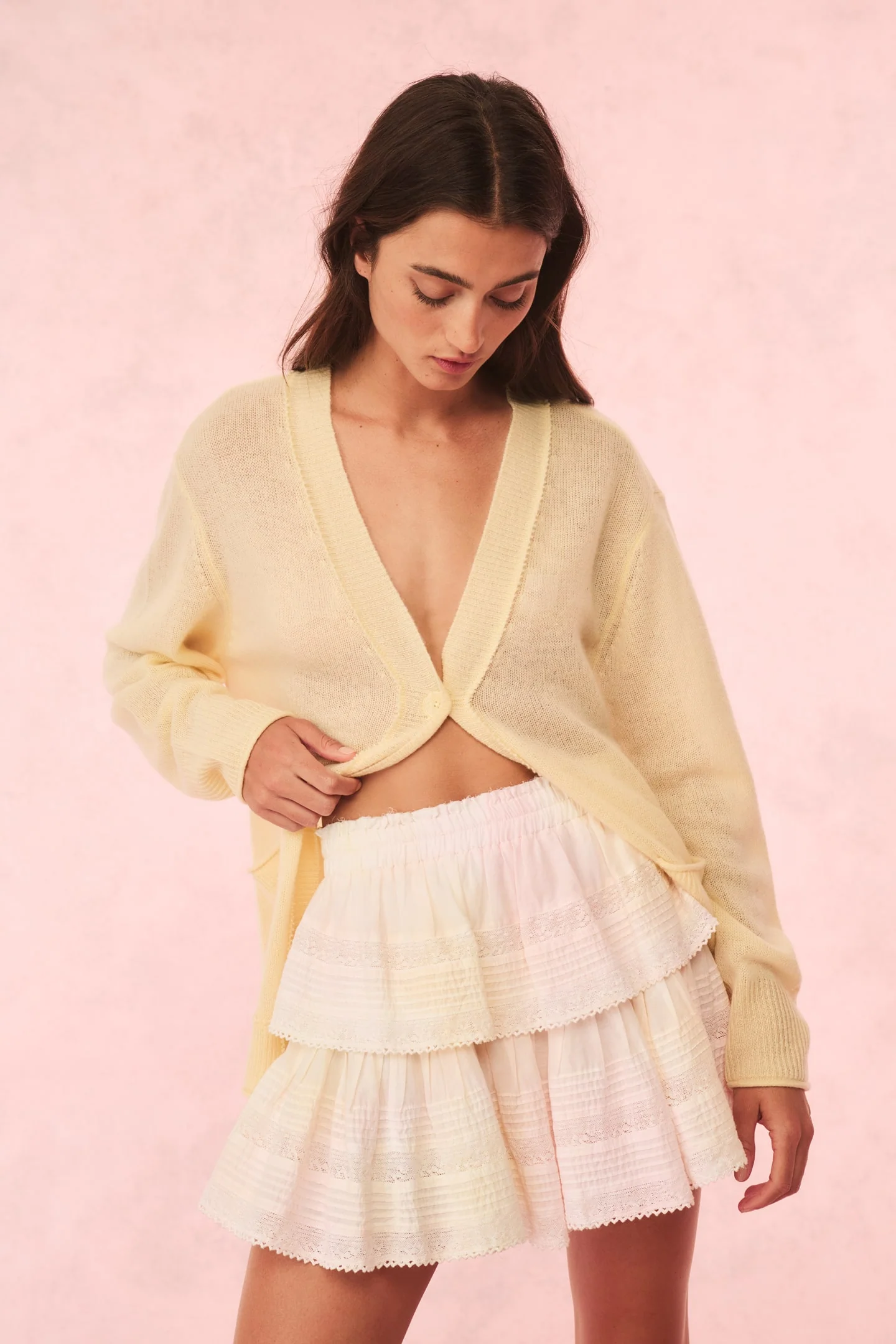 Ruffle Mini Tie-Dye Skirt - Mymoui