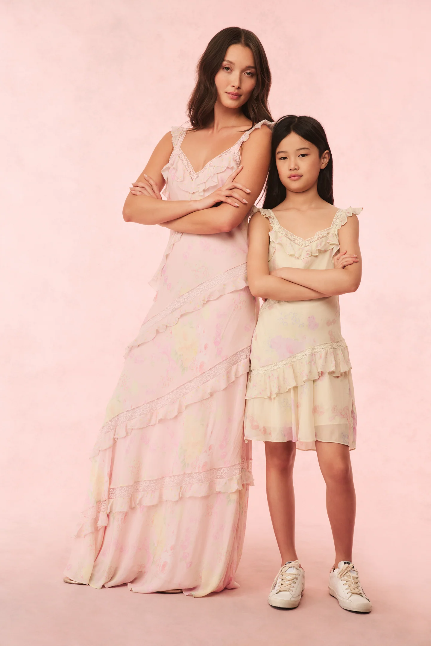 Girls Idaline Floral Ruffle Dress - Mymoui