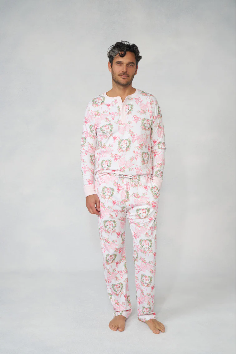 LoveShackFancy x Roller Rabbit Men's Merry Monkey Beaux Spencer Pajamas - Mymoui