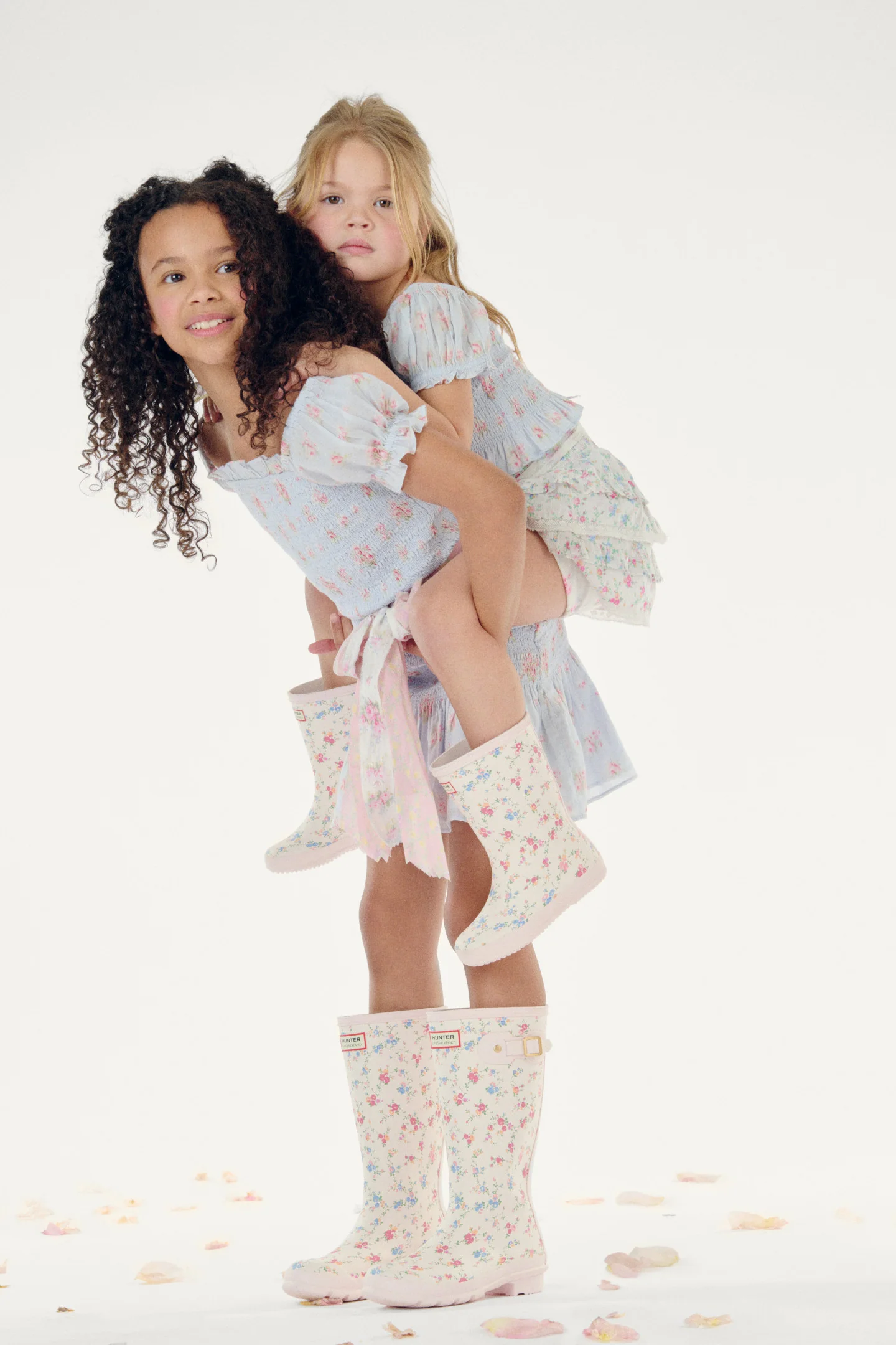 Hunter x LoveShackFancy Big Kids Original Boot - SUNRISE PATCHWORK - Mymoui